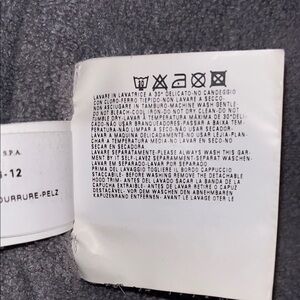 Armani Junior Black Quilted Coat with real detachable Fur